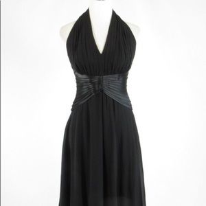 Black halter dress